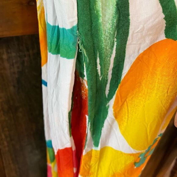 Jams World Sz S Tropical Hawaiian Panic Design Sleeveless Tank Midi Sundress - Picture 11 of 13